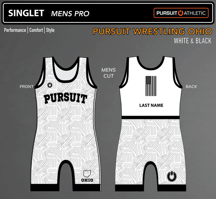PRE-ORDER | SINGLET | Mens Pro | Pursuit Wrestling OH