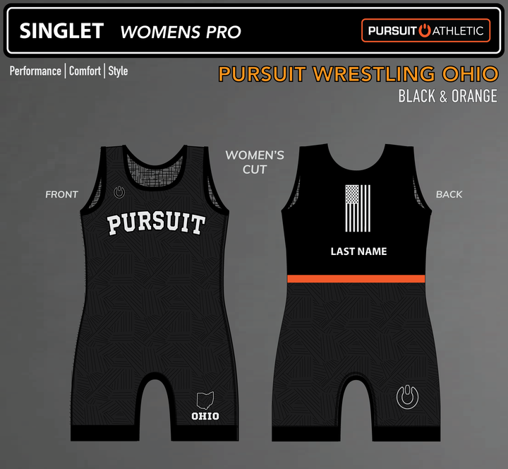 PRE-ORDER | SINGLET | Womens Pro | Pursuit Wrestling OH