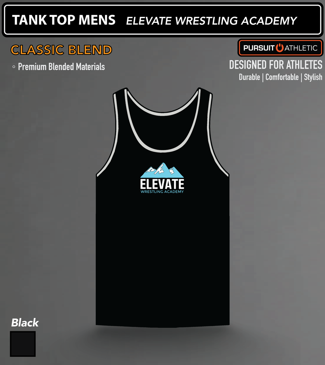 TANK TOP MENS | Classic Blend | Elevate Wrestling Academy