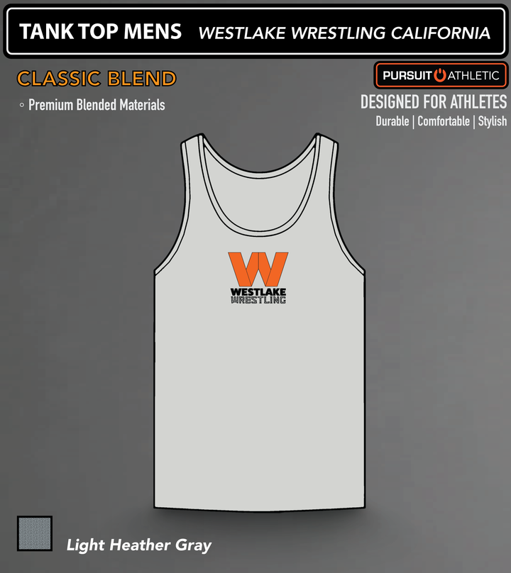 TANK TOP MENS | Classic Blend | Westlake Wrestling California