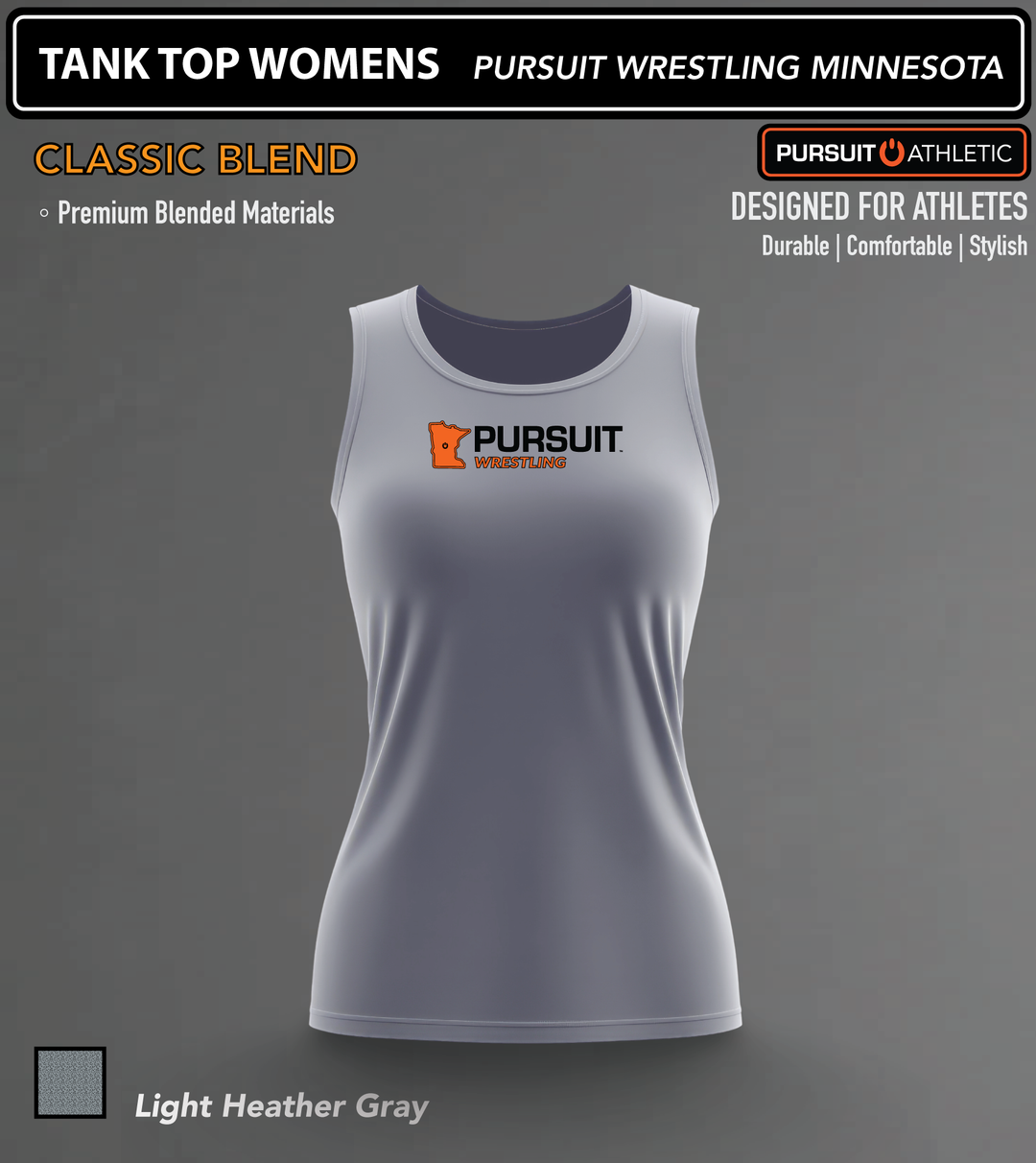 TANK TOP WOMENS | Classic Blend | Pursuit Wrestling Minnesota