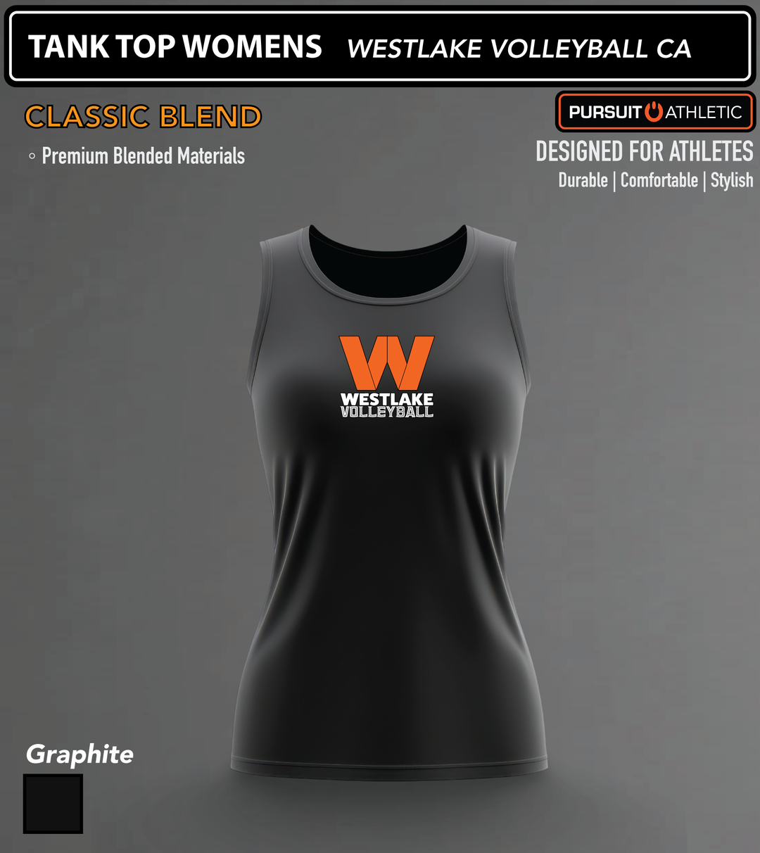 TANK TOP WOMENS | Classic Blend | Westlake Volleyball CA