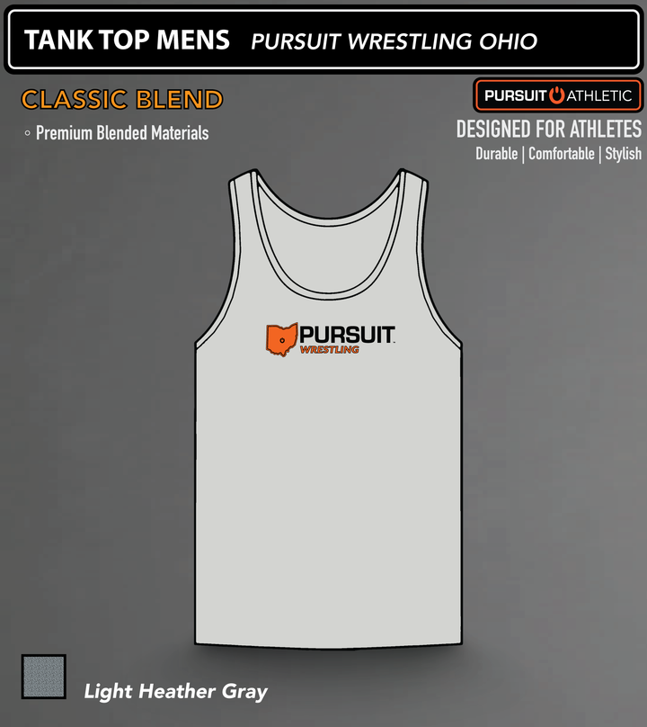 TANK TOP MENS | Classic Blend | Pursuit Wrestling Ohio