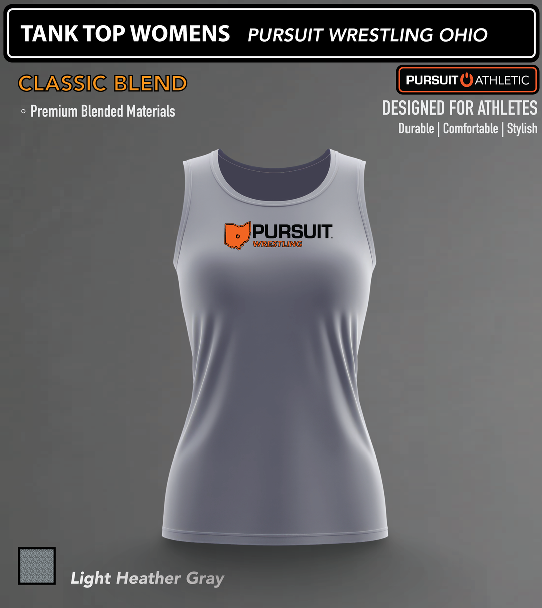 TANK TOP WOMENS | Classic Blend | Pursuit Wrestling Ohio