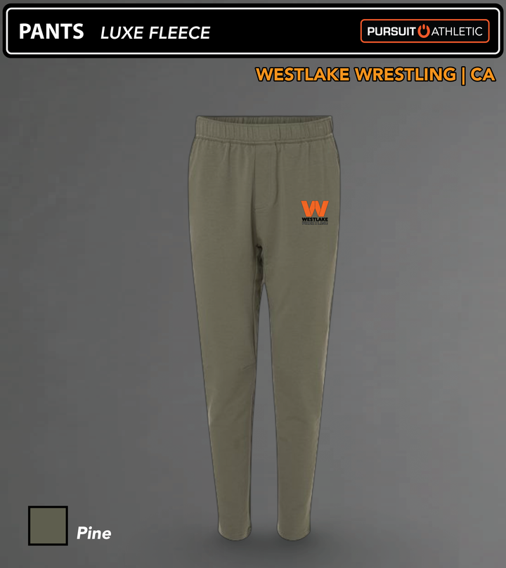 Westlake-Wrestling PANTS Luxe-Fleece Pine